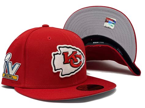 KANSAS CITY CHIEFS 55TH SUPER BOWL ON FIELD RED NEW ERA FITTED HAT ...