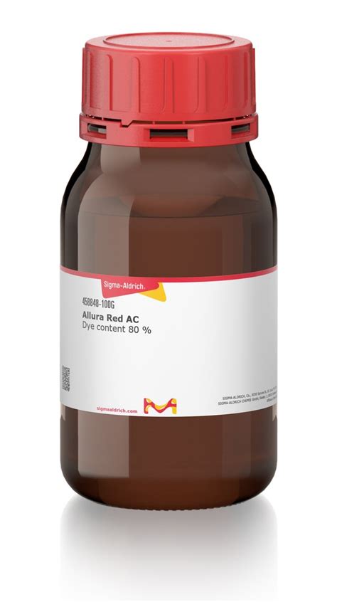 Allura Red Ac Dye Content 80 458848 500g Sigma Aldrich Sls