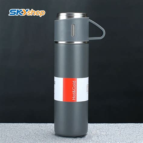 Bình Giữ Nhiệt Cao Cấp Kèm Tách Vacuum Flask Set 500ml Hàng Chính Hãng