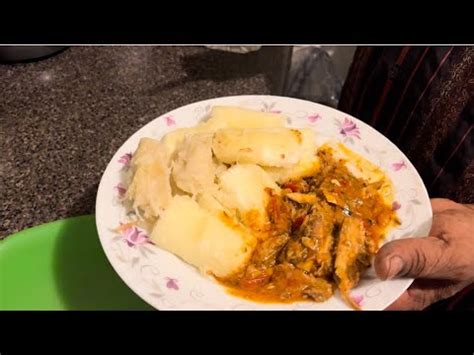 Boil And Fried Cassava With Duff And Stew Mackerel YouTube