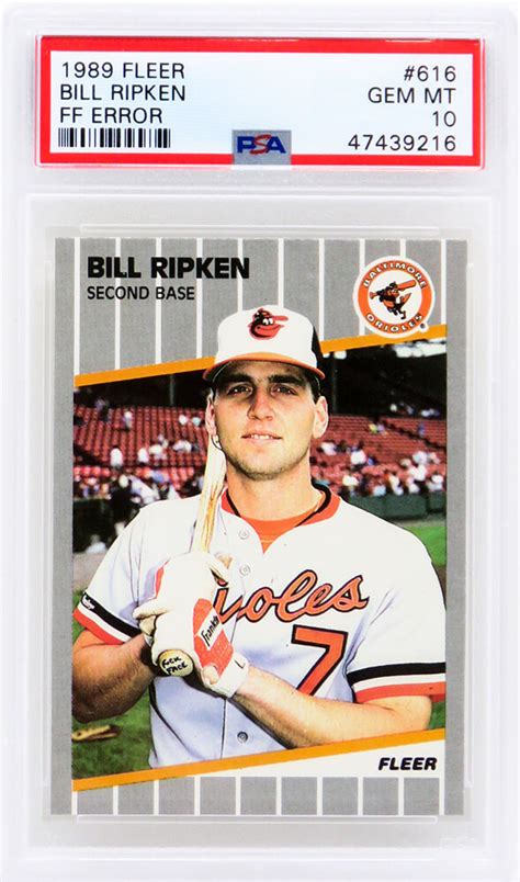 Bill Ripken 1989 Fleer #616A (PSA 10) | Pristine Auction