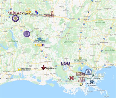 Louisiana Tech University Campus Map