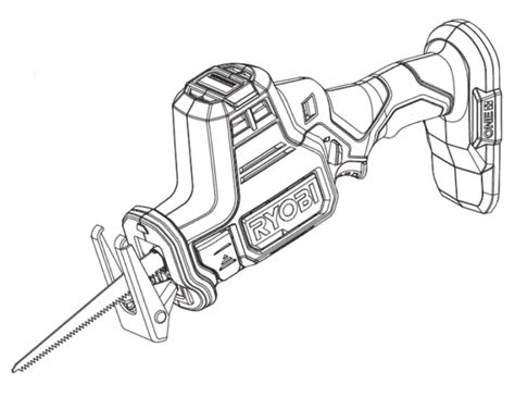 RYOBI Brushless 18V Compact Reciprocating Saw Owner's Manual