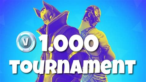 1 000 V BUCKS TOERNOOI Custom Games Fortnite Mod Giveaway Road To