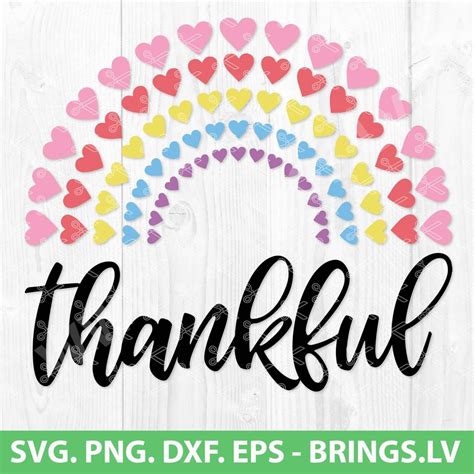 Retro Svg Svg Dxf Blessed Eps Rainbow Svg Peace Kindness Svg Thankful