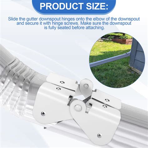 Gutter Zipper Hinges For Gutter Downspout Extension