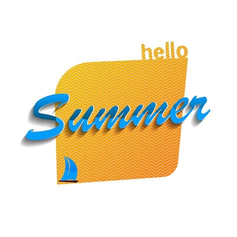 Premium Vector Hello Summer Vector Illustration