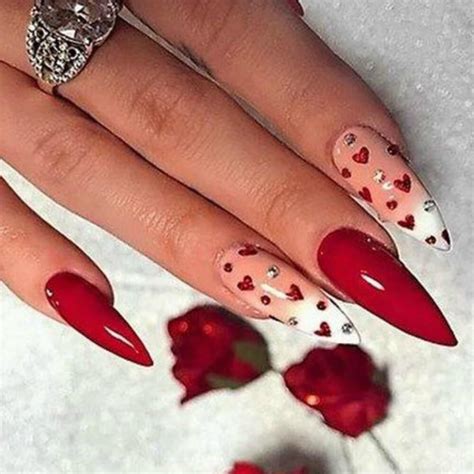 Top 50 Valentines Gel Nails Ideas 2024 Flamegeuss