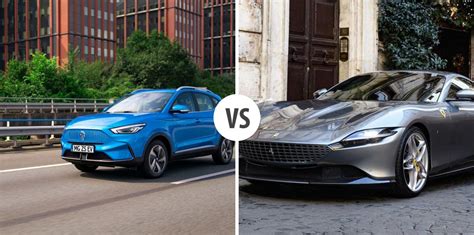 Mg Zs Ev Vs Ferrari Roma Autovergleich Autogott De