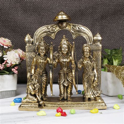 Buy ARTVARKO Ram Darbar Statue Shree Ram Ji Sita Laxman Hanuman Brass