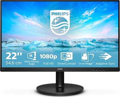 Philips 221v8 22 Inch Fhd Monitor 75hz 4ms Va Lowblue Flickerfree