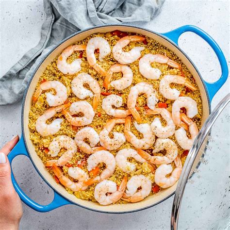 Quick One Pan Garlic Shrimp With Quinoa Clean Food Crush