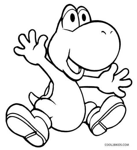 Printable Yoshi Coloring Pages For Kids