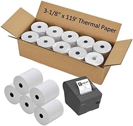 Amazon SJPACK Thermal Paper 3 1 8 X 230ft Pos Receipt Paper 10