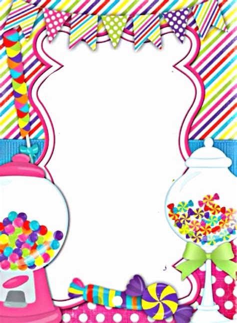 Free Candyland Invitation Template New Candyland Candy theme Birthday ...