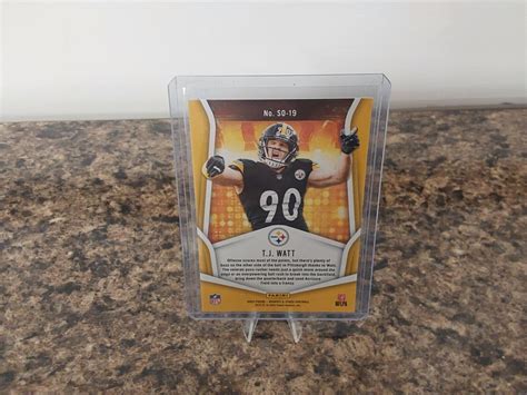 T J Watt 2023 Panini Rookies Stars Standing Ovation SO 19 Steelers