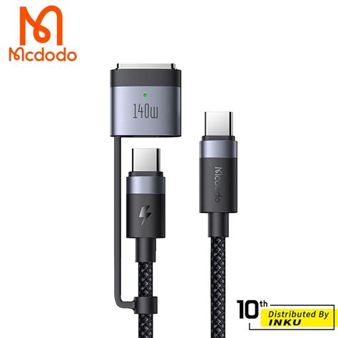 Mcdodo 麥多多 閃速 二合一 雙type C 轉 Magsafe 3 Pd31 240w磁吸充電線 快充線 2m 蝦皮購物