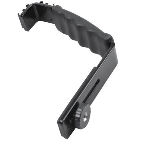 Photo Flash Video Camera Grip Handle L Handle With 2 Standard Side Hot Shoe Mount The Holder