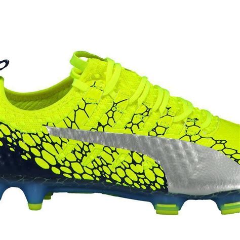 Chuteira Puma Evopower Vigor Graphic Fg Campo Amarela Futfanatics