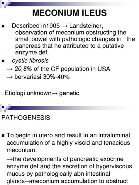 Meconium Ileus