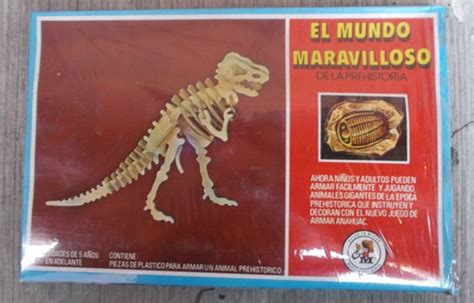 Vintage Esqueleto D Dinosaurio Para Armar Tiranosaurio T Rex Mercadolibre