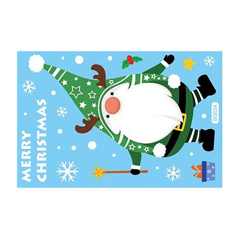 Deagia Home Decor Clearance Santa Claus Rudolph Sticker Christmas