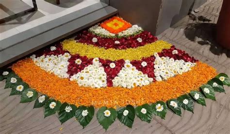 15 Flower Rangoli Designs Corner Decoration | Ideas & Inspiration ...