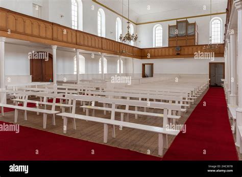 Interior of the Moravian Mission Church at Genadendal, Overberg ...