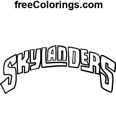 Skylanders Logo – Darmowe kolorowanki do druku