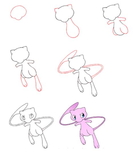 How To Draw Mew From Pokemon Step By Step Guide 1 Pokemon Drawings