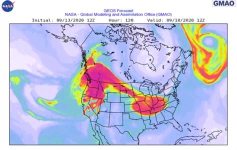 NASA model predicts wildfire smoke to drift over nearly every U.S ...