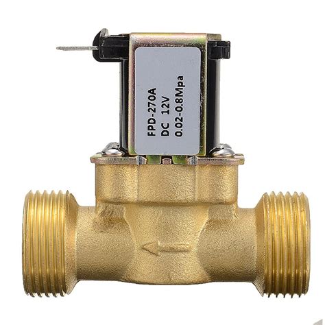 1 piezas G3 4 DC 12V válvula de solenoide válvula de agua eléctrica N C