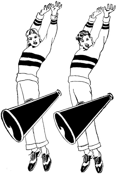 Cheer Megaphone Coloring Pages