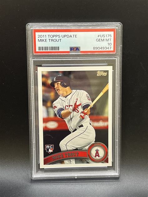 2011 Topps Update Mike Trout PSA 10 Gem Mint Rookie RC US175 EBay