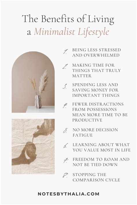 The Benefits Of Living A Minimalist Lifestyle Infographic Minimalist