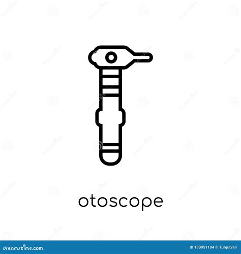 Ícone Do Otoscope Ícone Linear Liso Moderno Na Moda Do Otoscope Do