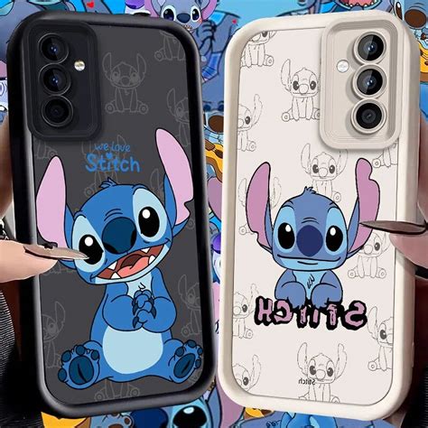 Lovely Disney Stitch Case For Samsung Galaxy S24 S23 S22 S21 Ultra Plus