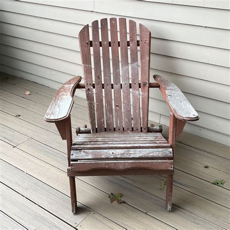 wooden adirondack chair