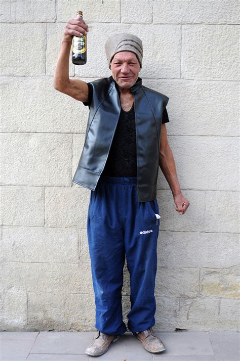 Captivating Portraits Of A Fashionable Homeless Man In His Many Improvised Outfits Feature Shoot