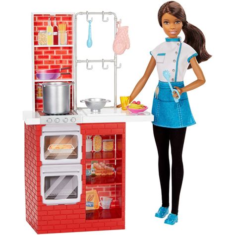 Barbie® Spaghetti Chef Doll And Playset Dmc31 Barbie Barbie Kitchen