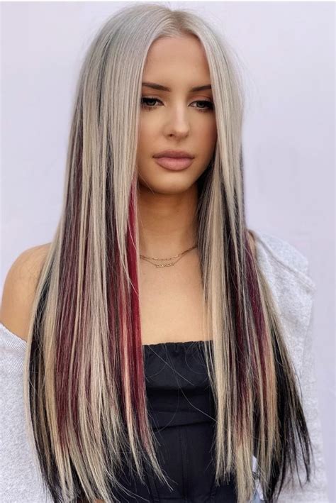 Pin By Kate🖤 On Colors Highlights Lowlites Edgy Blonde Hair Edgy