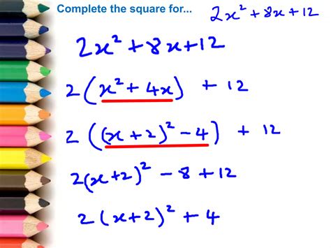 Complete the square examples | PPTX | Physics | Science
