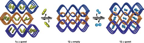 Schematic Representation Of Structural Transformations Upon Gas