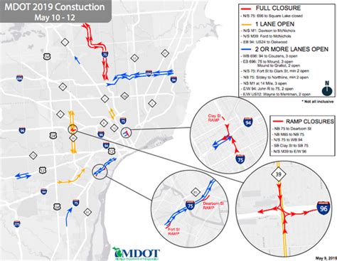 Mdot I 75 Construction Map