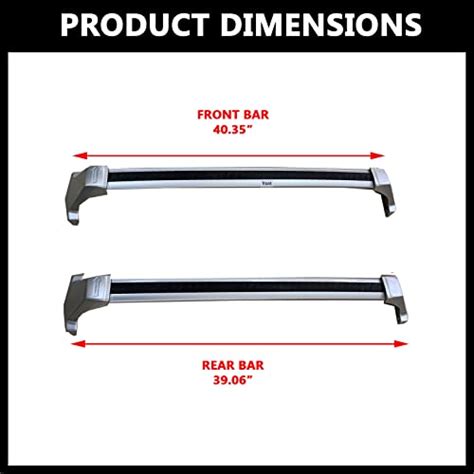 ROKIOTOEX Barres Transversales De Toit Pour Cadillac XT5 2017 2024