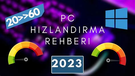 Bilgisayar H Zland Rma Ve Fps Artt Rma Z M Windows