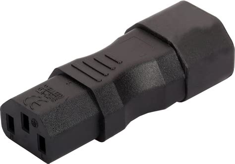 Iec C To C Ac Adapter Vellcon Iec Pole Male To Female