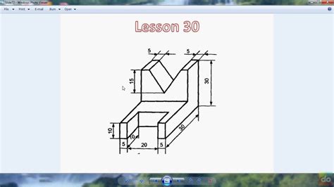 AutoCAD Tutorial (Machine Drawing) - YouTube