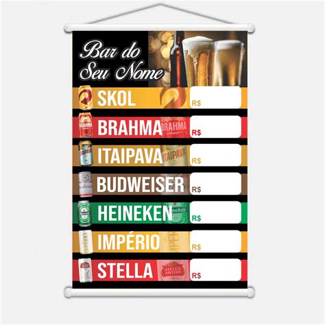 Banner Cerveja Adega Bebidas Propaganda Cartaz Shopee Brasil