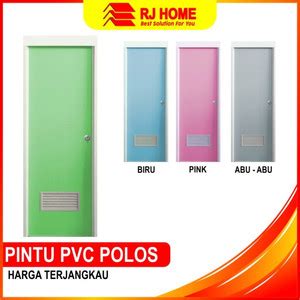 Jual PINTU PVC KAMAR MANDI POLOS PINK HIJAU BIRU Kab Malang